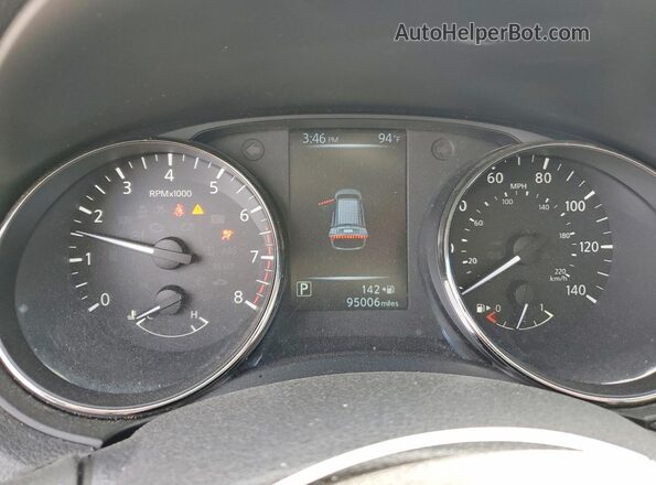 KNMAT2MV7HP542101 2017 NISSAN ROGUE Серый Вид щитка приборов