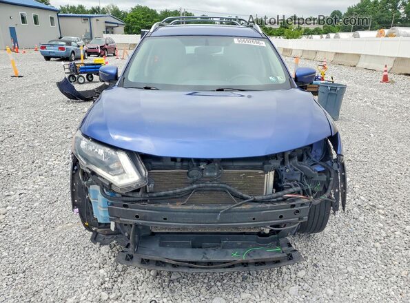 KNMAT2MV7HP542910 2017 NISSAN ROGUE Blue Widok z przodu