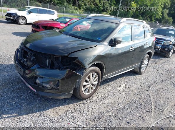 KNMAT2MV7HP575003 2017 NISSAN ROGUE Black Առջևի ձախ երեք քառորդ տեսարան