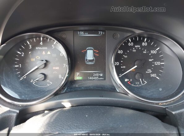 KNMAT2MV7HP575003 2017 NISSAN ROGUE Black Հետևի նստատեղերի տեսք