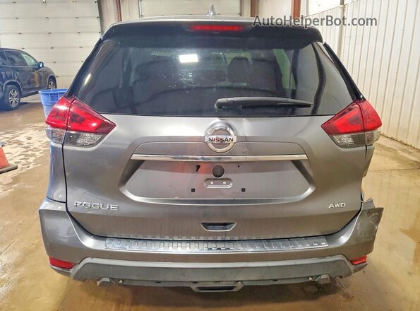 KNMAT2MV7JP572849 2018 NISSAN ROGUE Gray Вид ззаду