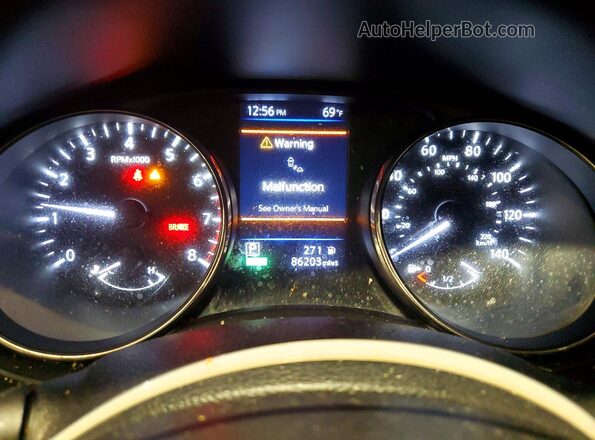 KNMAT2MV7JP572849 2018 NISSAN ROGUE Gray Вид щитка приладів