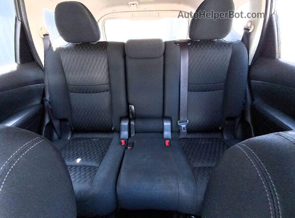 KNMAT2MV7JP579817 2018 NISSAN ROGUE Black უკანა სავარძლების ხედი
