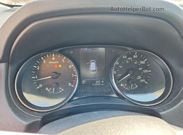 KNMAT2MV7KP507579 2019 NISSAN ROGUE Черный Вид щитка приборов