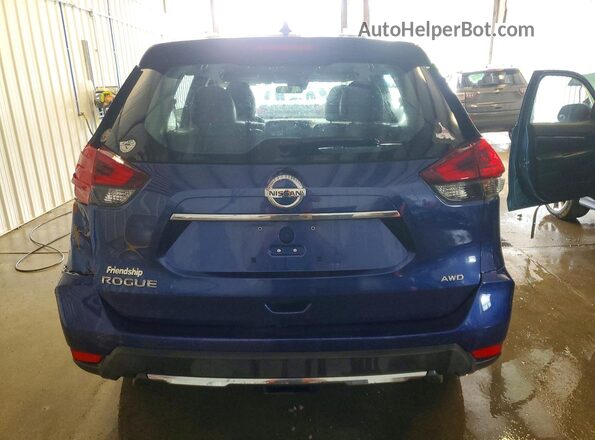 KNMAT2MV7KP526939 2019 NISSAN ROGUE Blue უკანა ხედი