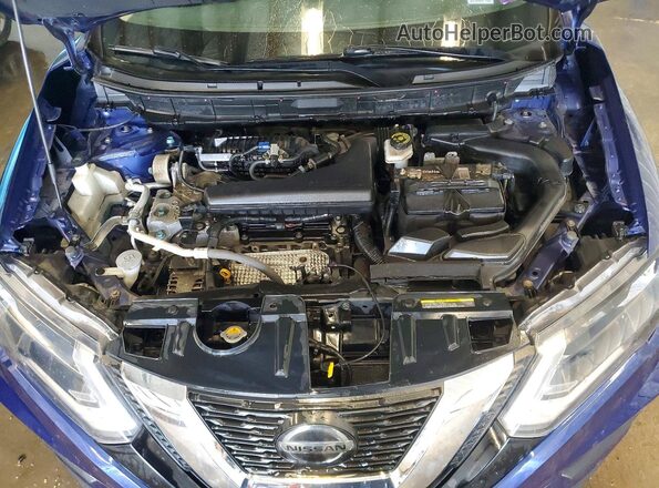KNMAT2MV7KP526939 2019 NISSAN ROGUE Blue ძრავის განყოფილების ხედი