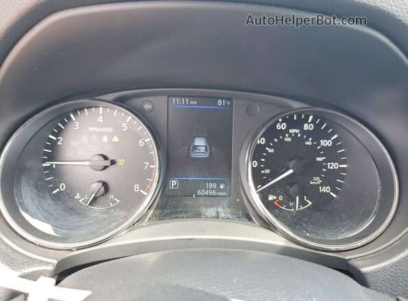 KNMAT2MV7LP516199 2020 NISSAN ROGUE Черный Вид щитка приборов