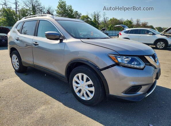 KNMAT2MV8GP609559 2016 NISSAN ROGUE Gray Front right