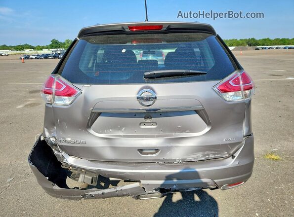 KNMAT2MV8GP609559 2016 NISSAN ROGUE Gray Rear view