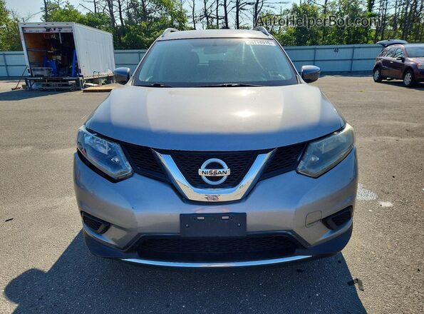 KNMAT2MV8GP609559 2016 NISSAN ROGUE Gray Front view