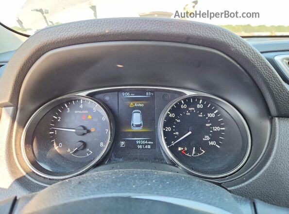 KNMAT2MV8GP609559 2016 NISSAN ROGUE Gray Instrument cluster view