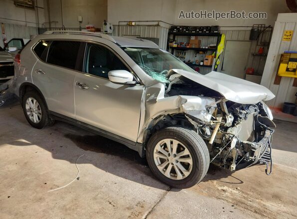 KNMAT2MV8GP633943 2016 NISSAN ROGUE Silver Delantero derecho