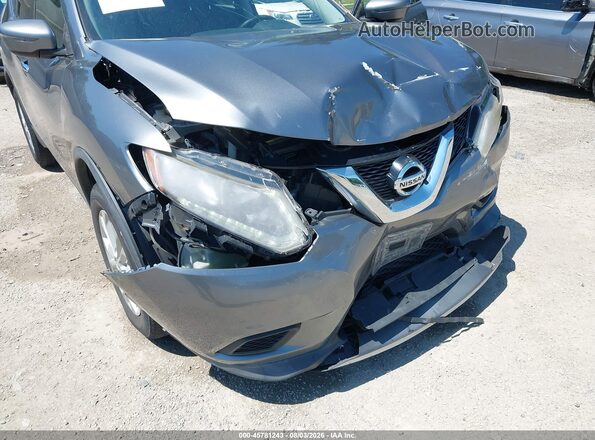 KNMAT2MV8GP648295 2016 NISSAN ROGUE Gray Widok z przodu
