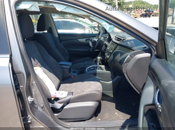 KNMAT2MV8GP648295 2016 NISSAN ROGUE Gray Widok wnętrza z przodu