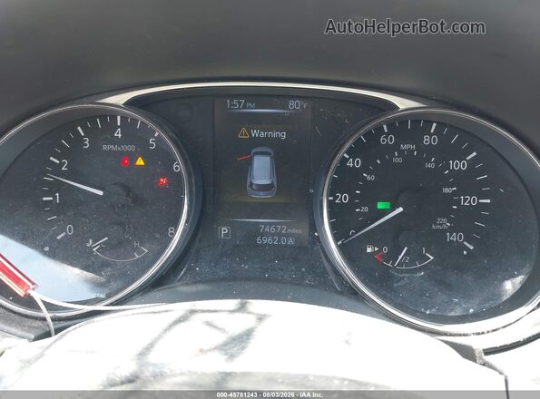 KNMAT2MV8GP648295 2016 NISSAN ROGUE Gray Widok tylnych siedzeń