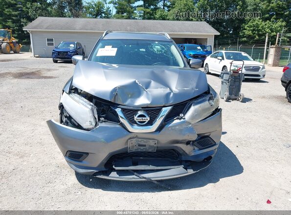 KNMAT2MV8GP648295 2016 NISSAN ROGUE Gray Widok zestawu wskaźników