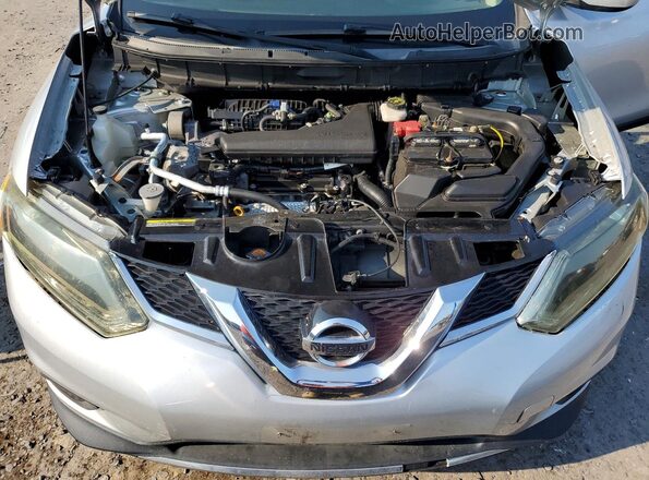 KNMAT2MV8GP669003 2016 NISSAN ROGUE Silver ძრავის განყოფილების ხედი