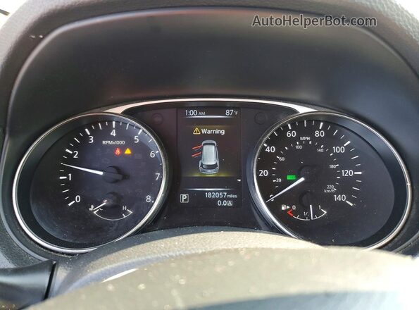 KNMAT2MV8GP669003 2016 NISSAN ROGUE Silver ხელსაწყოთა პანელის ხედი