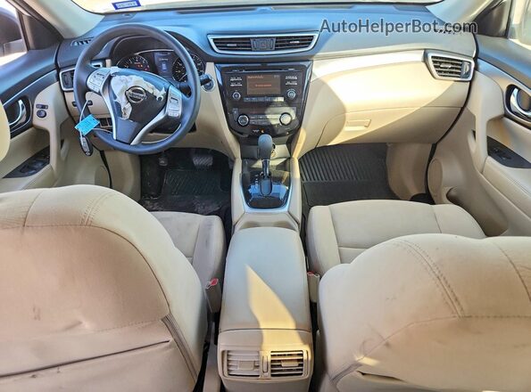 KNMAT2MV8GP688392 2016 NISSAN ROGUE White Widok deski rozdzielczej
