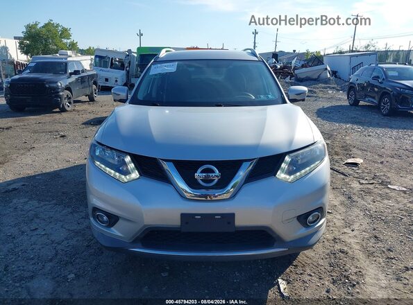 KNMAT2MV8GP701366 2016 NISSAN ROGUE Silver Դիմացի տեսք