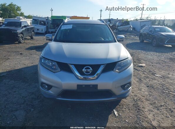 KNMAT2MV8GP701366 2016 NISSAN ROGUE Silver Սարքավորումների վահանակի տեսք