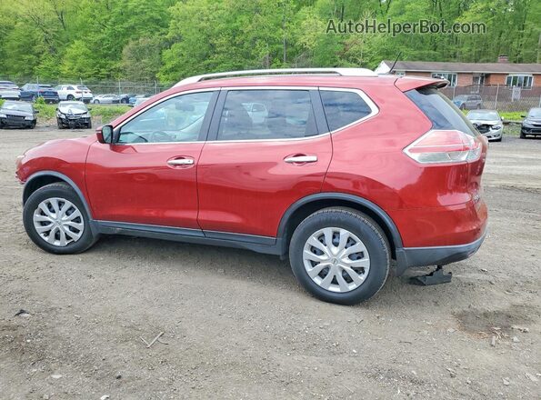 KNMAT2MV8GP707930 2016 NISSAN ROGUE Red Rear left