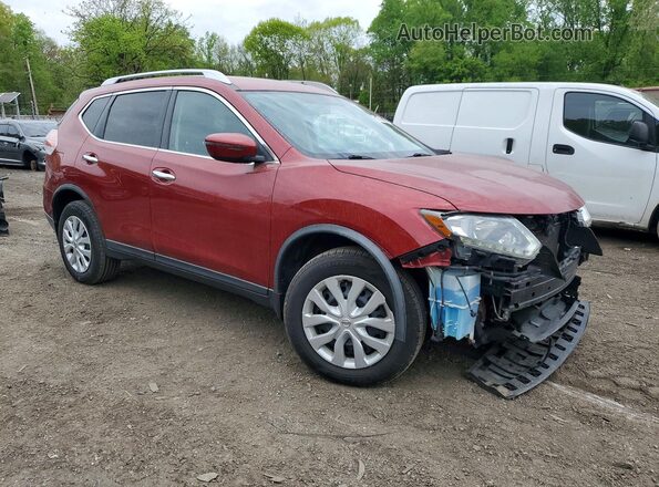KNMAT2MV8GP707930 2016 NISSAN ROGUE Red Front right