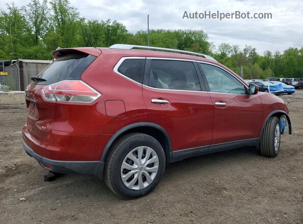 KNMAT2MV8GP707930 2016 NISSAN ROGUE Red Rear right