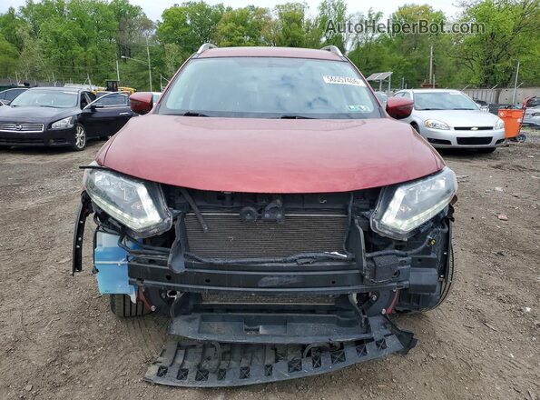 KNMAT2MV8GP707930 2016 NISSAN ROGUE Red Front view