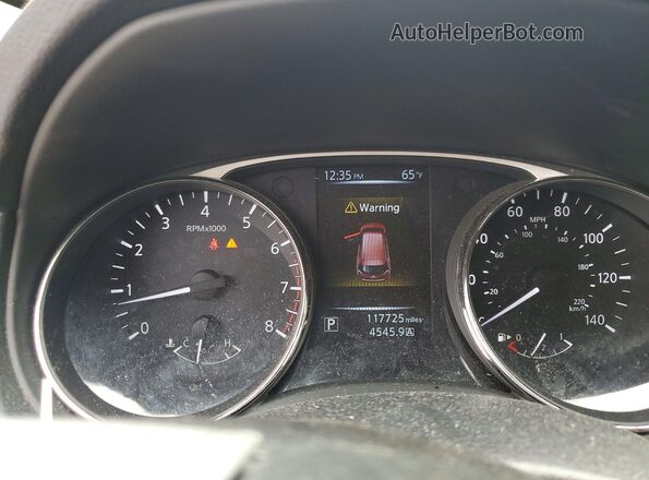 KNMAT2MV8GP707930 2016 NISSAN ROGUE Red Instrument cluster view