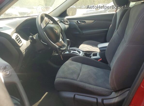 KNMAT2MV8GP707930 2016 NISSAN ROGUE Red Front interior view