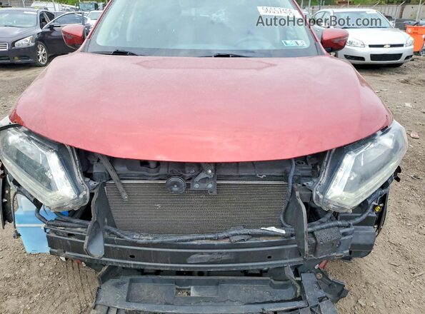 KNMAT2MV8GP707930 2016 NISSAN ROGUE Red Rear interior view