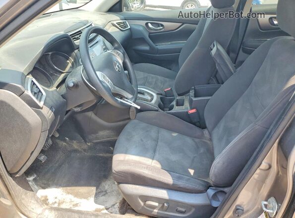 KNMAT2MV8GP711573 2016 NISSAN ROGUE Silver წინა სალონის ხედი