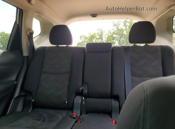 KNMAT2MV8GP711573 2016 NISSAN ROGUE Silver უკანა სავარძლების ხედი