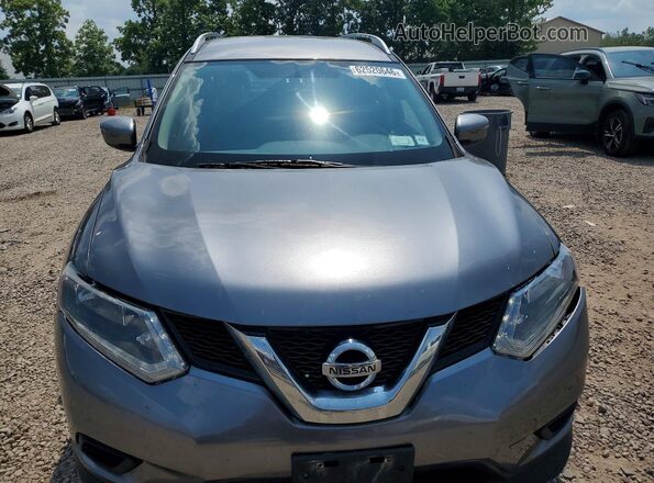 KNMAT2MV8GP711573 2016 NISSAN ROGUE Silver წინა ხედი
