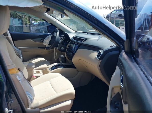 KNMAT2MV8GP716787 2016 NISSAN ROGUE Blue Widok wnętrza z przodu