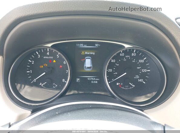 KNMAT2MV8GP716787 2016 NISSAN ROGUE Blue Widok tylnych siedzeń