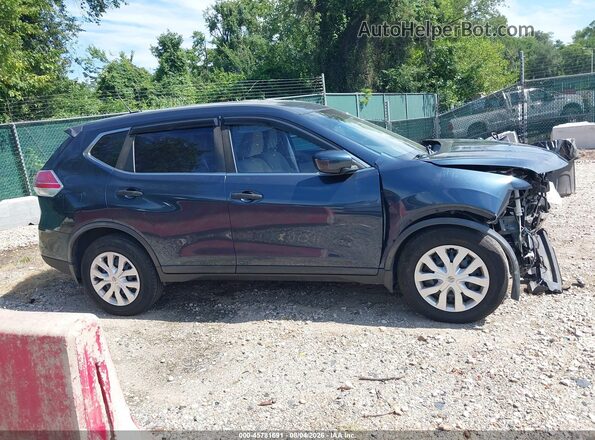 KNMAT2MV8GP716787 2016 NISSAN ROGUE Blue Widok wnętrza 360 stopni