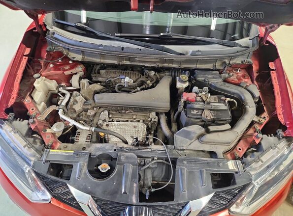 KNMAT2MV8GP727269 2016 NISSAN ROGUE Red Vista del compartimento del motor