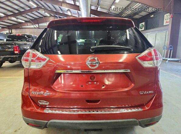 KNMAT2MV8GP727269 2016 NISSAN ROGUE Red Vista trasera