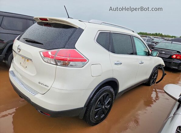 KNMAT2MV8GP735744 2016 NISSAN ROGUE Белый Задняя правая четверть