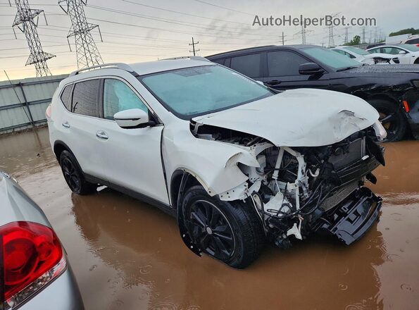 KNMAT2MV8GP735744 2016 NISSAN ROGUE Белый Передняя правая четверть