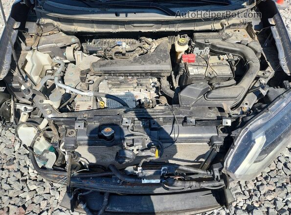 KNMAT2MV8HP588150 2017 NISSAN ROGUE Gray ძრავის განყოფილების ხედი