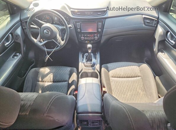 KNMAT2MV8HP588150 2017 NISSAN ROGUE Gray წინა პანელის ხედი