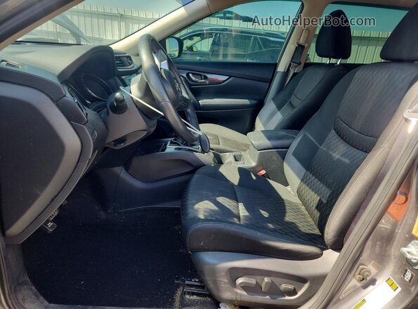 KNMAT2MV8HP588150 2017 NISSAN ROGUE Gray წინა სალონის ხედი