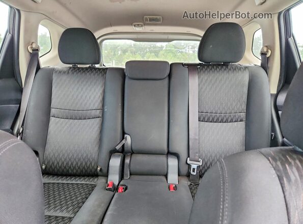 KNMAT2MV8JP501224 2018 NISSAN ROGUE Black უკანა სავარძლების ხედი