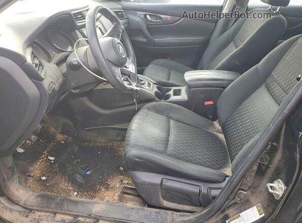 KNMAT2MV8JP504320 2018 NISSAN ROGUE Black წინა სალონის ხედი