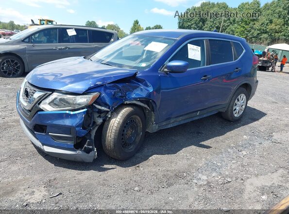 KNMAT2MV8JP547426 2018 NISSAN ROGUE Blue წინა მარცხენა ხედი სამი მეოთხედიდან