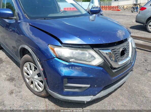 KNMAT2MV8JP547426 2018 NISSAN ROGUE Blue წინა ხედი