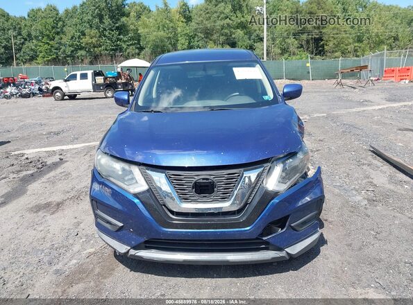 KNMAT2MV8JP547426 2018 NISSAN ROGUE Blue ხელსაწყოთა პანელის ხედი